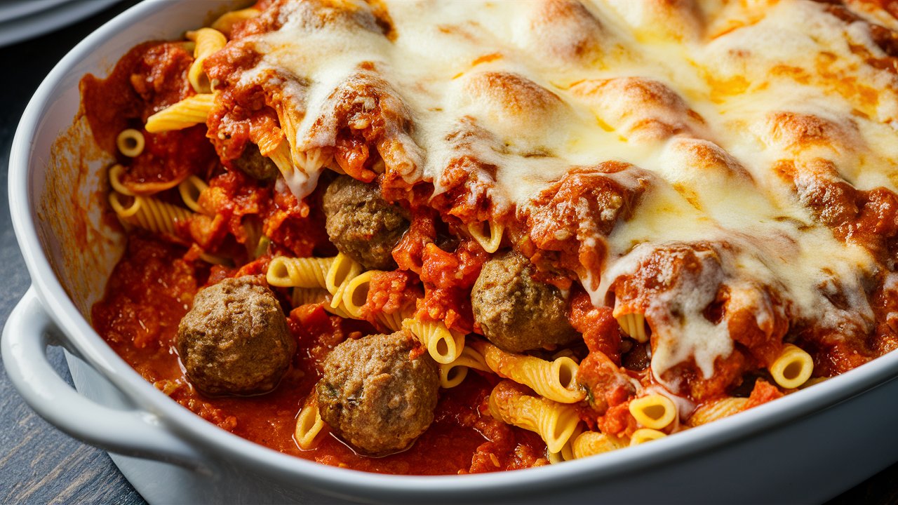 Meatball Pasta Casserole