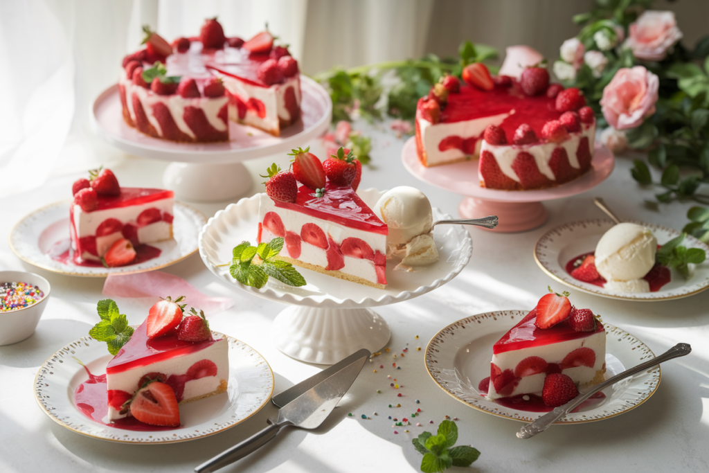 Strawberry Jello Poke Cake