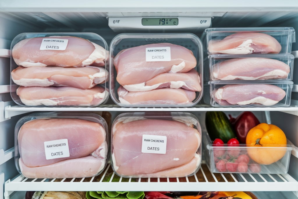 Raw Chicken in Fridge