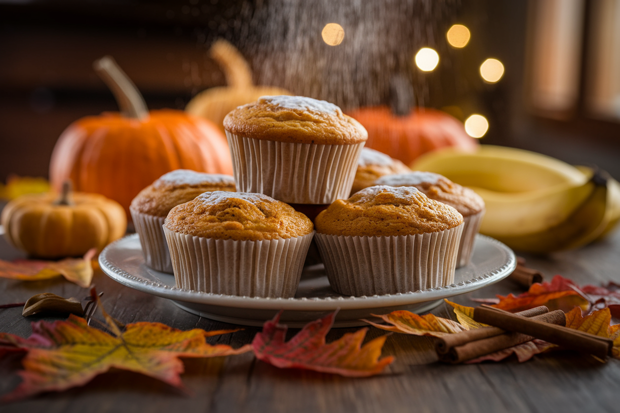 Pumpkin Banana Muffins Recipe