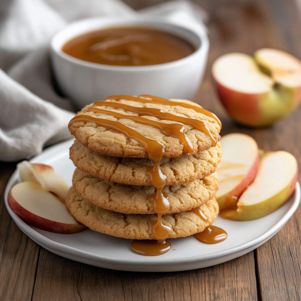 caramel apple cookies