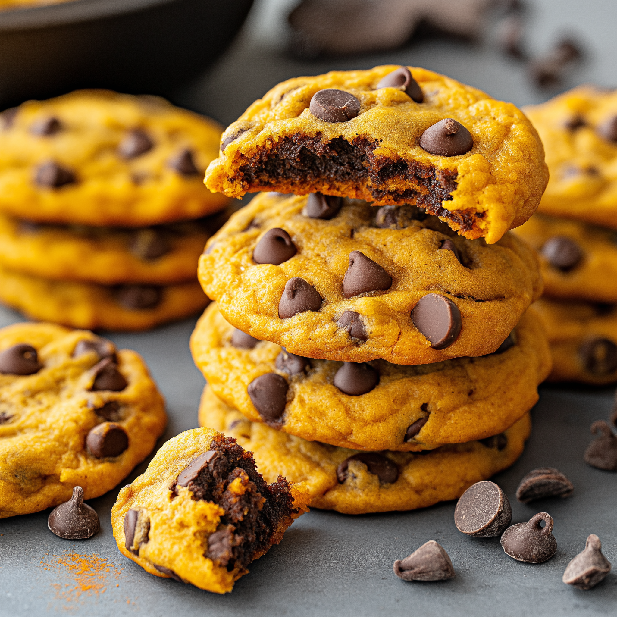 Pumpkin Chocolate Chip Cookies