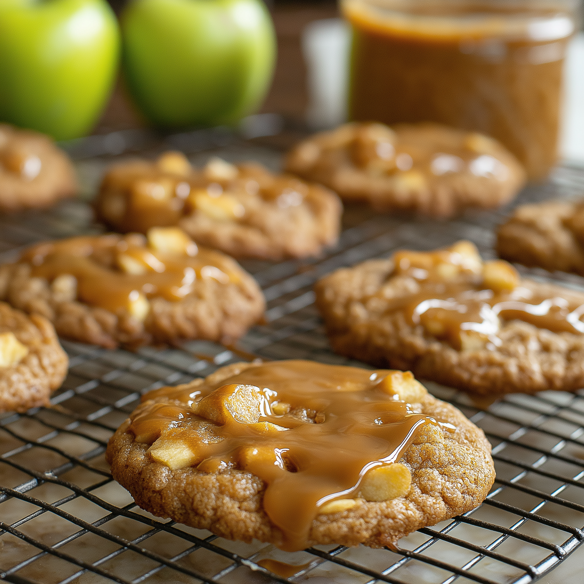 caramel apple cookies