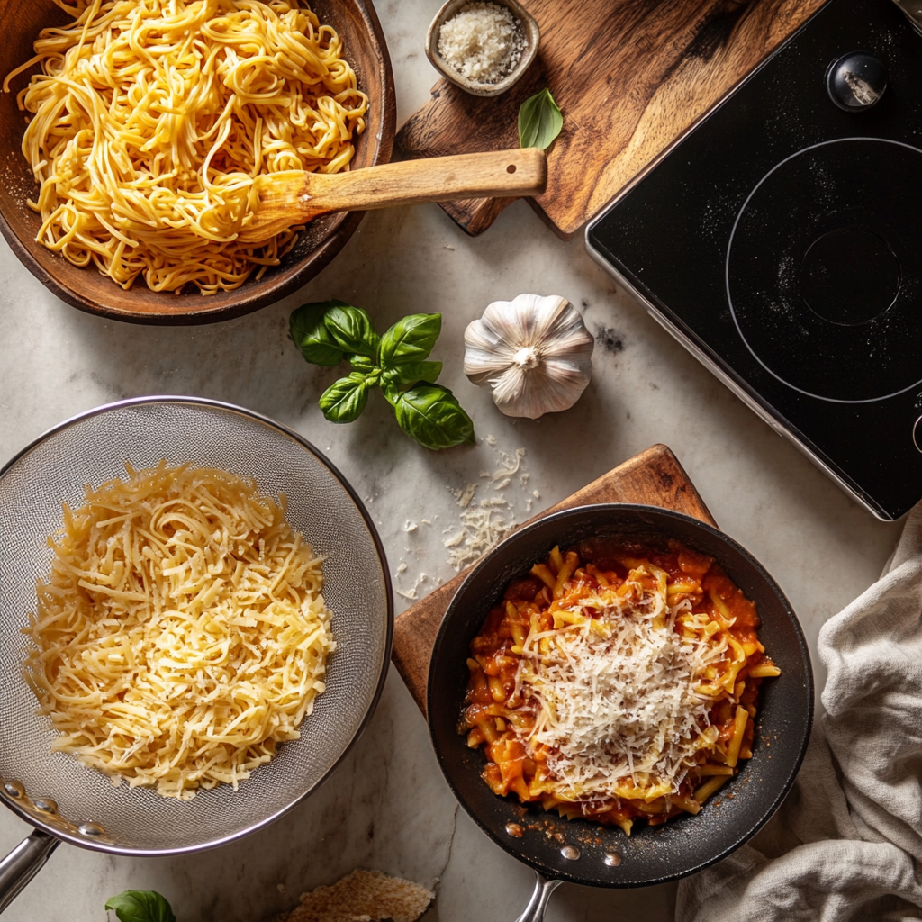 How to defrost frozen pasta