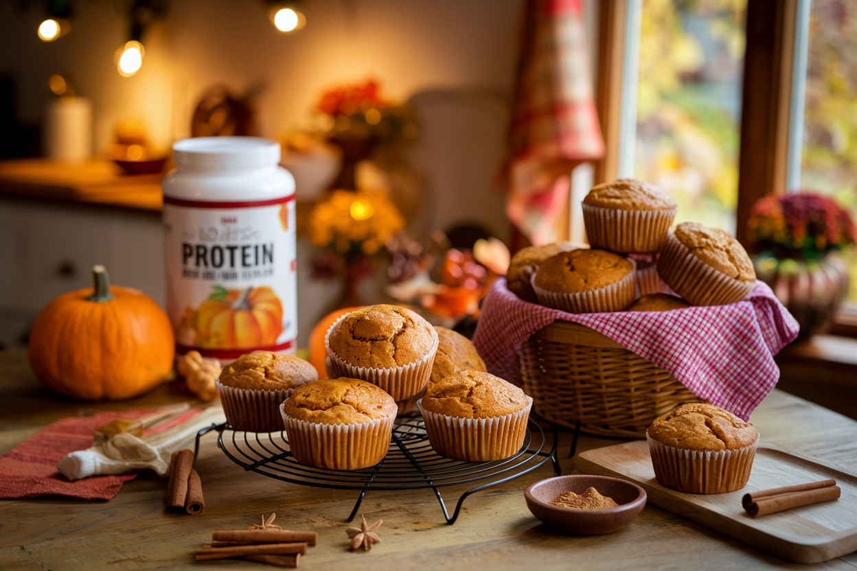 Pumpkin Protein Muffins Recipe